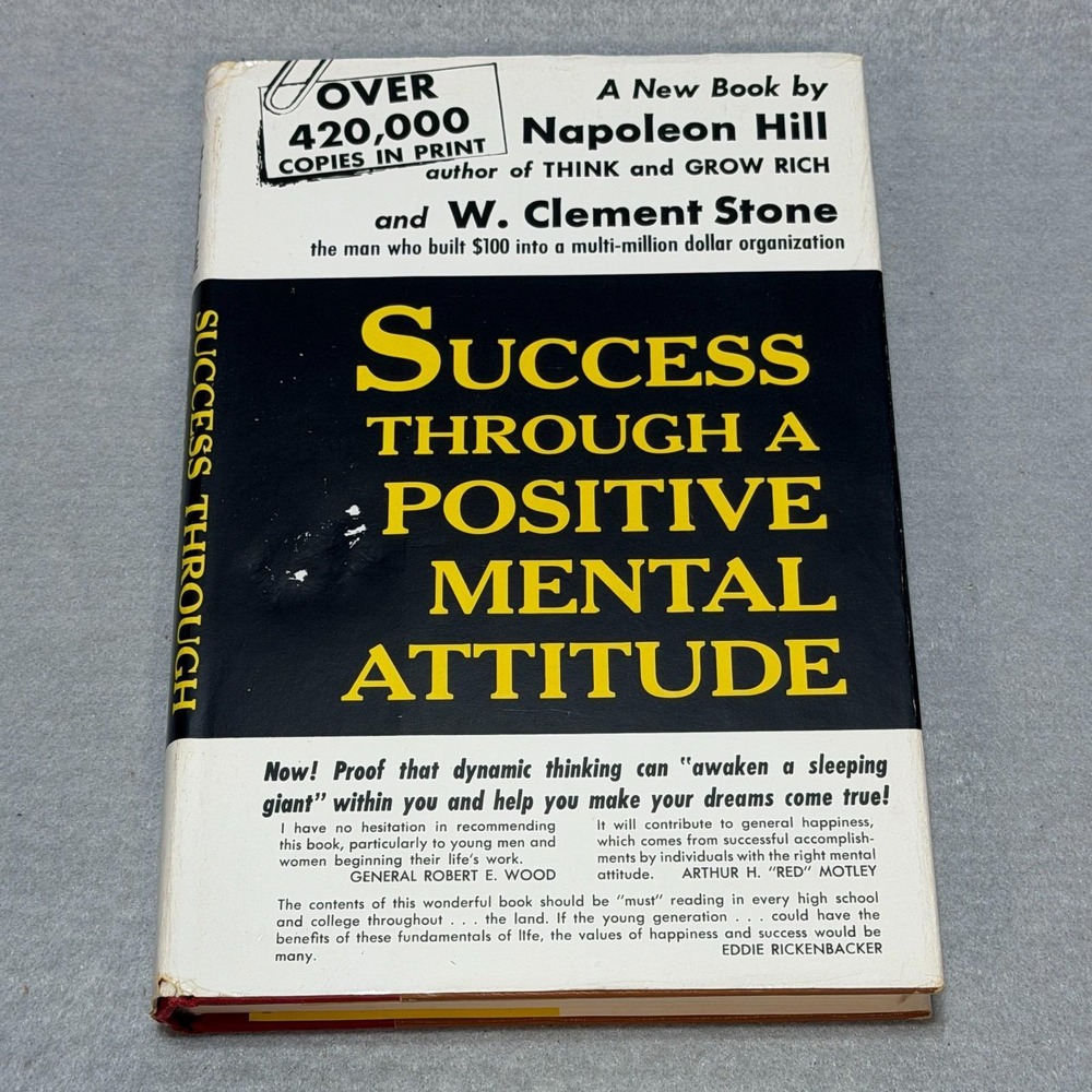 Vintage 1970s Success Through A Positive Mental Attitude HC DJ Napoleon Hill